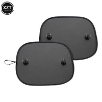 2pcs Black Mesh Car Sunshade Anti-ultraviolet Car Curtain Nylon Mesh Side Window Mesh Car Super Suction Cup 1