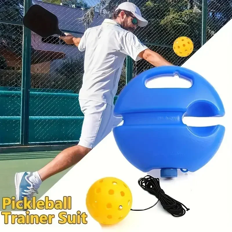 Pickleball Training Aids Bases With Elastic Rope Ball Professional tennis accessories Pickleball Practice Tool Self Duty Rebound Trainer