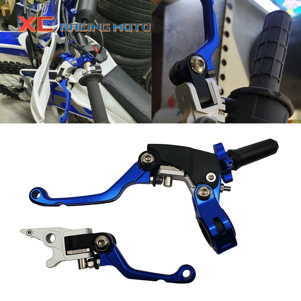 Levier Embrayage Moto OKBY Levier De Frein D'embrayage U2013 Leviers De Moto Pit Poignu00e9e De Guidon Pliable Pour Moto Dirt Bike