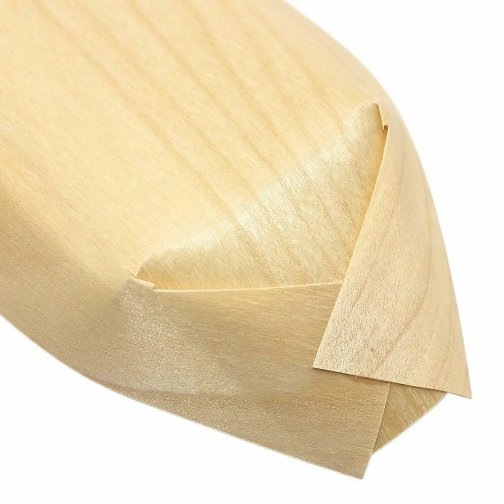 Disposable Sushi Boat Pine Wood Bowl Catering Cake Tool Serving Tray