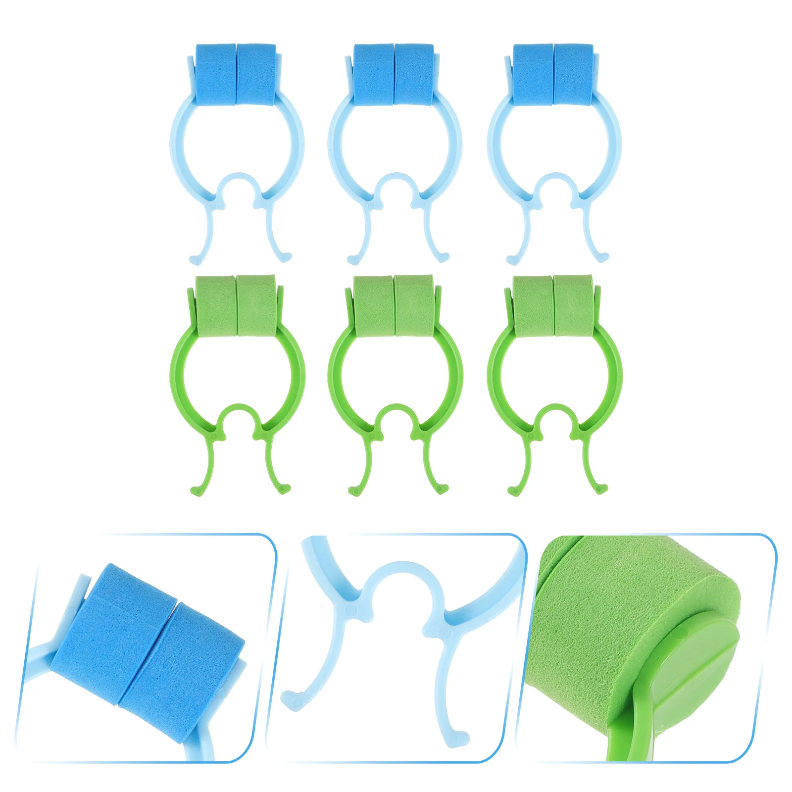 

6 Pcs Lung Function Nose Clip Child Plastic Sponge Clips for Kids Plug Swimming