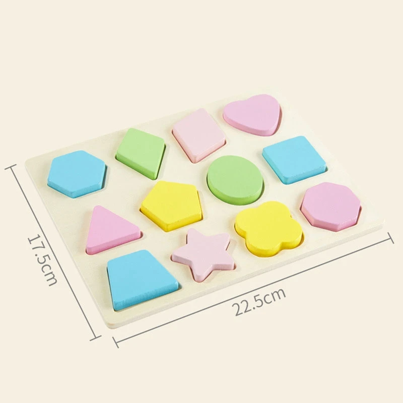 나무 3D 장난감 어린이 학습 어린이 다채로운 나무 블록 어린이를위한 교육 장난감 크리스마스