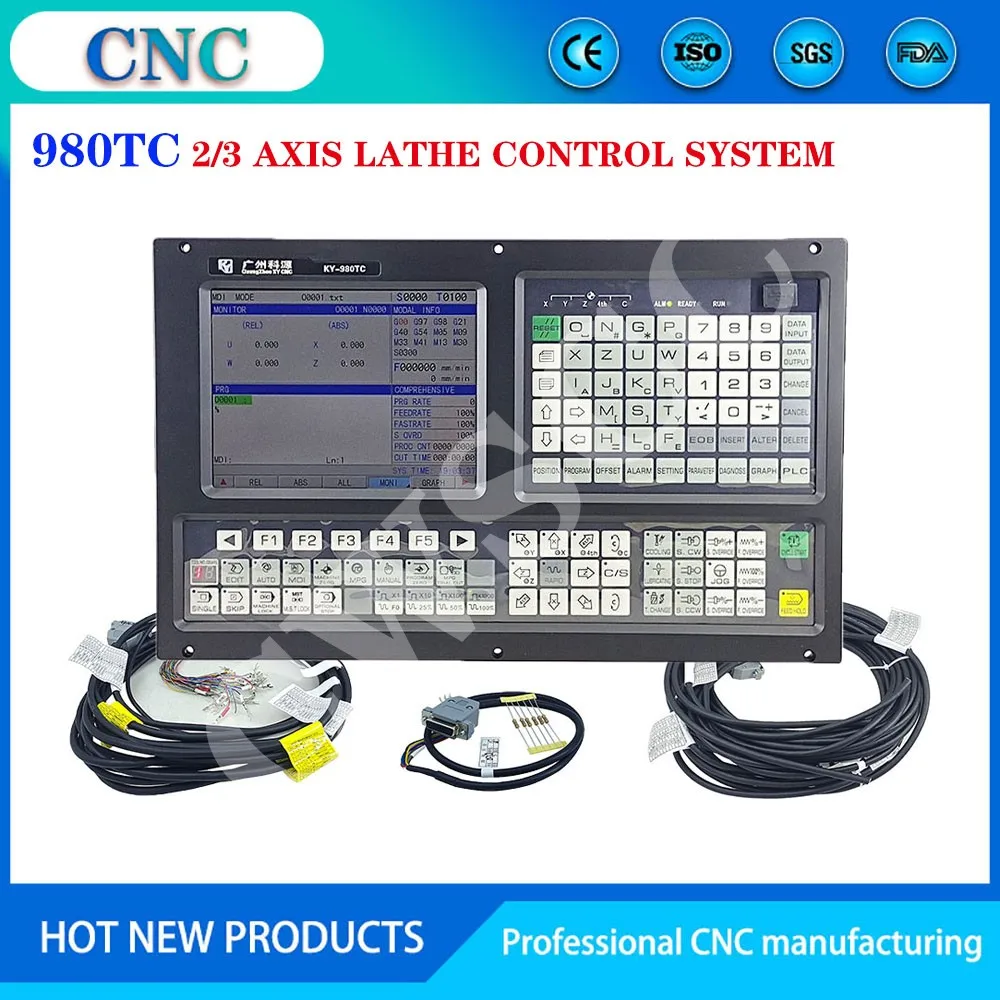 Sistema Di Controllo Del Movimento Del Tornio A 3 Assi Cnc A 2 Assi Gsk980Tc Tornio Tipo Bus Sistema Cnc Controller Cnc Guangzhou