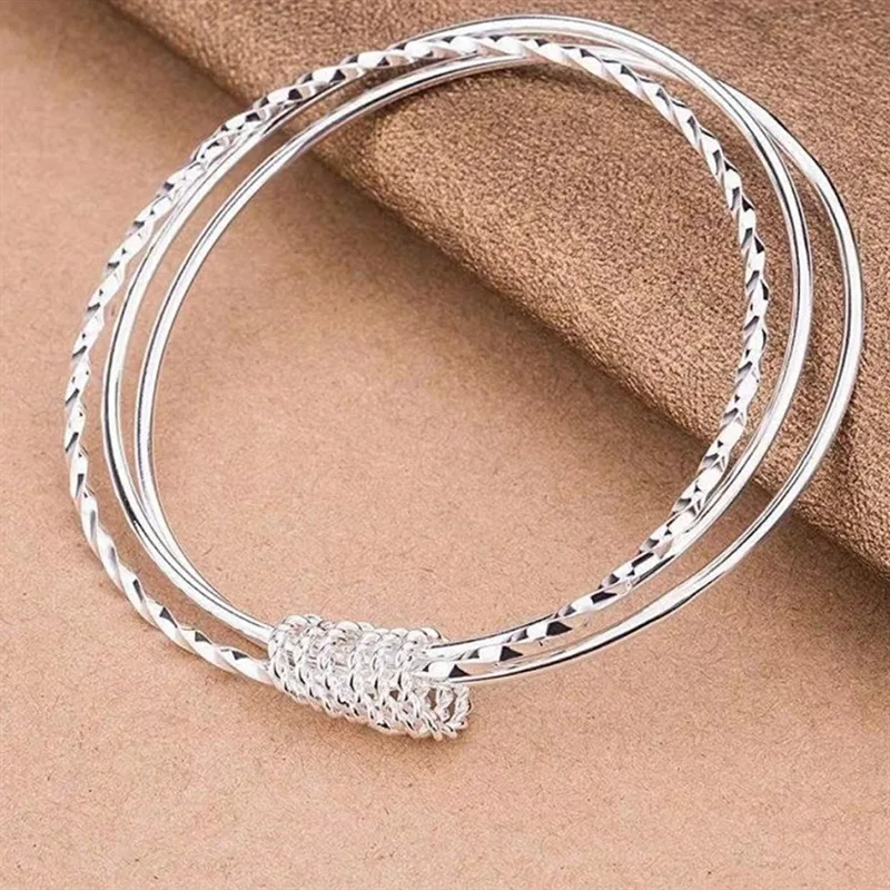 

2023 New hot titanium rose gold 316L stainless steel men and women love bracelet 20