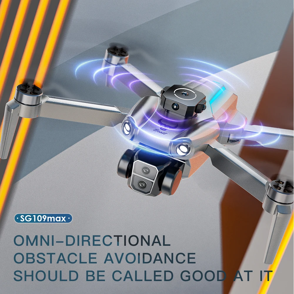 Profesional SG109 MAX GPS Drone 8K HD Camera Obstacle Avoidance Optical Flow Brushless Motor Foldable Quadcopter Toys For Kids 6