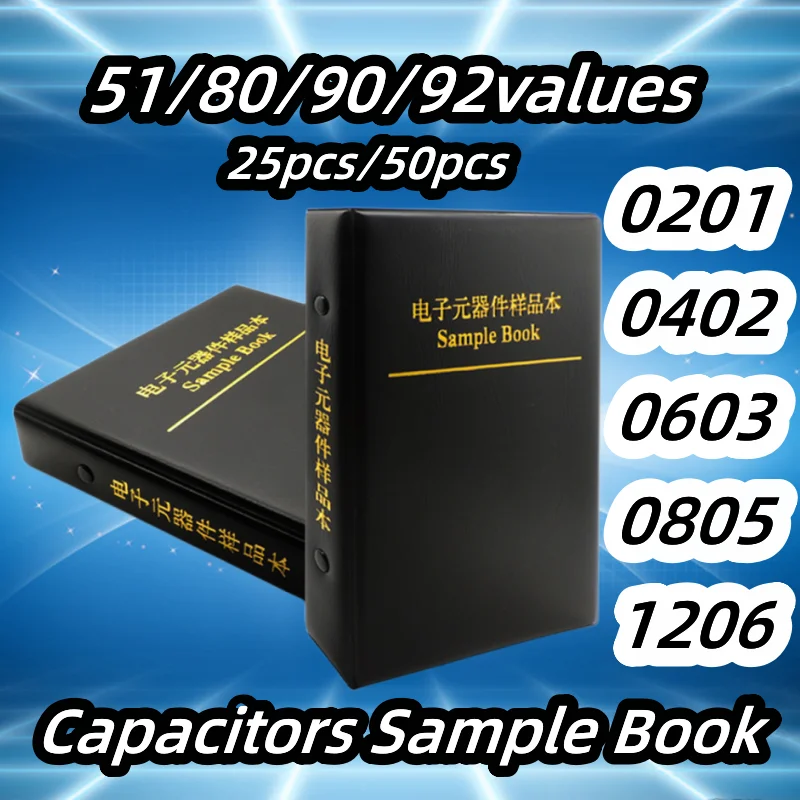 CapacitorKitSMDCapacitorSampleBook02010402060308051206Chip