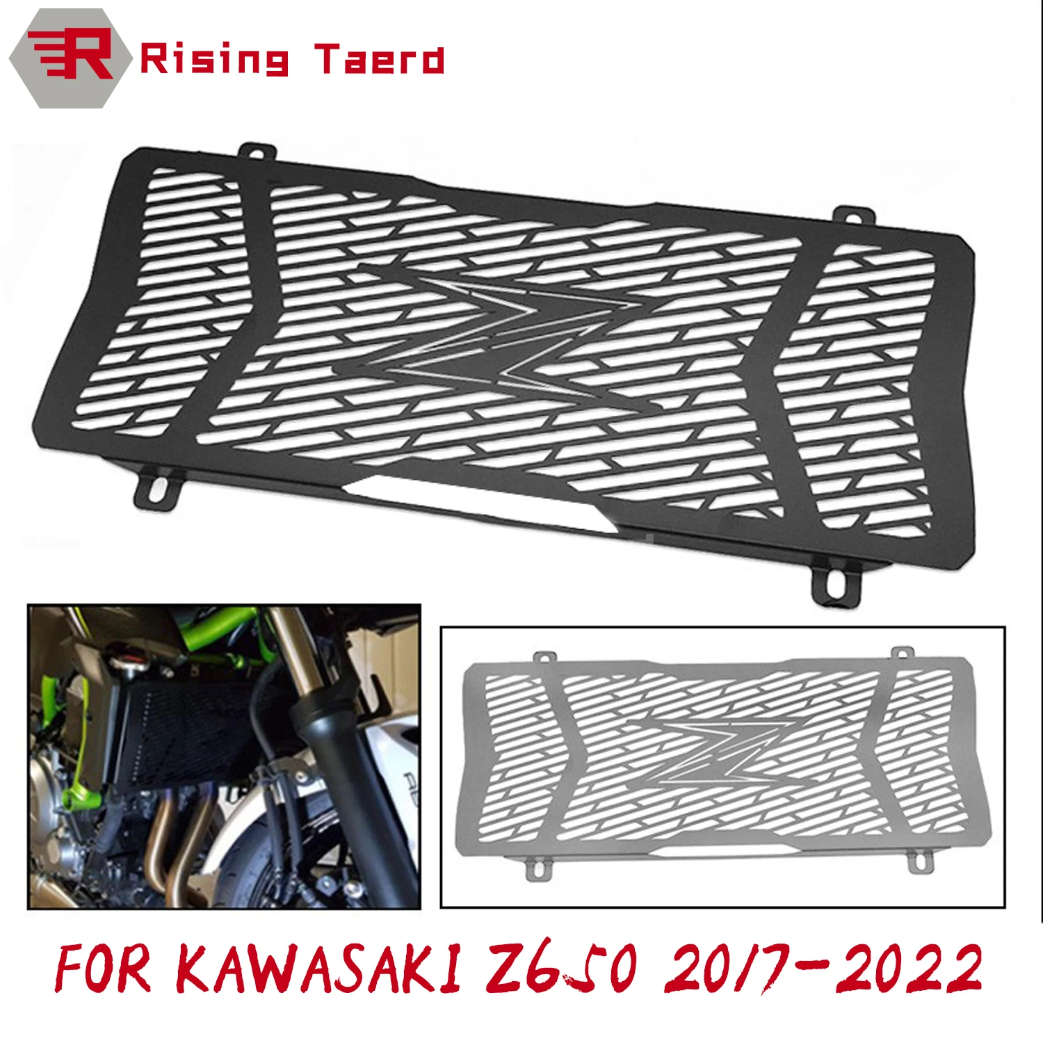 

Решетка радиатора из нержавеющей стали для мотоцикла, защитная крышка радиатора, резервуар для воды, NetCover для KAWASAKI Z650 2017-2023 Z-650