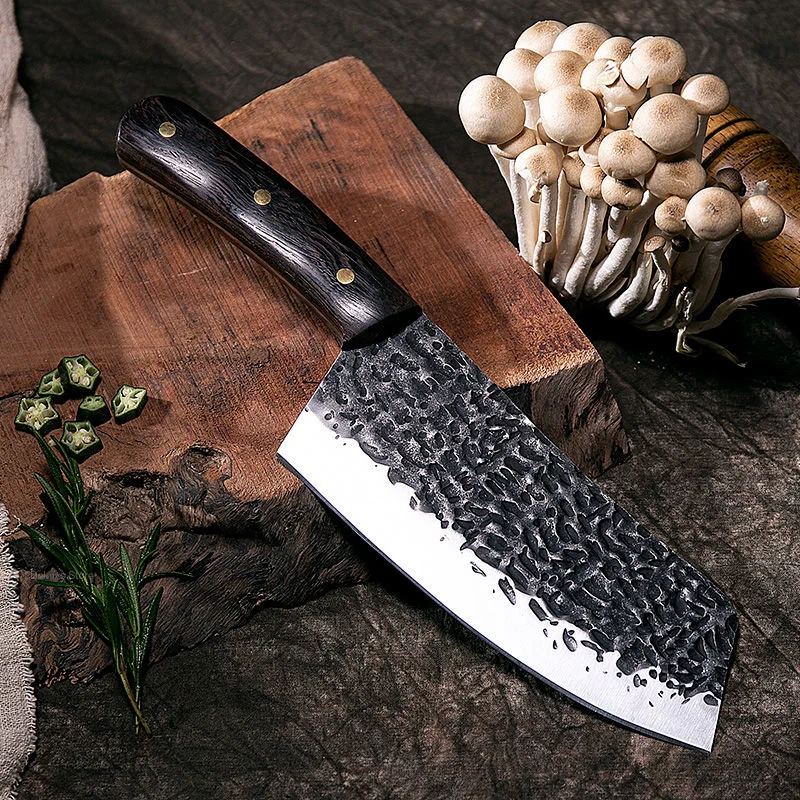 Professional Kitchen Knives Hand Forged 5cr15 Stainless Steel Chinese Style 6.7inch Cleaver Knife Vegetable Cutter For | Дом и сад