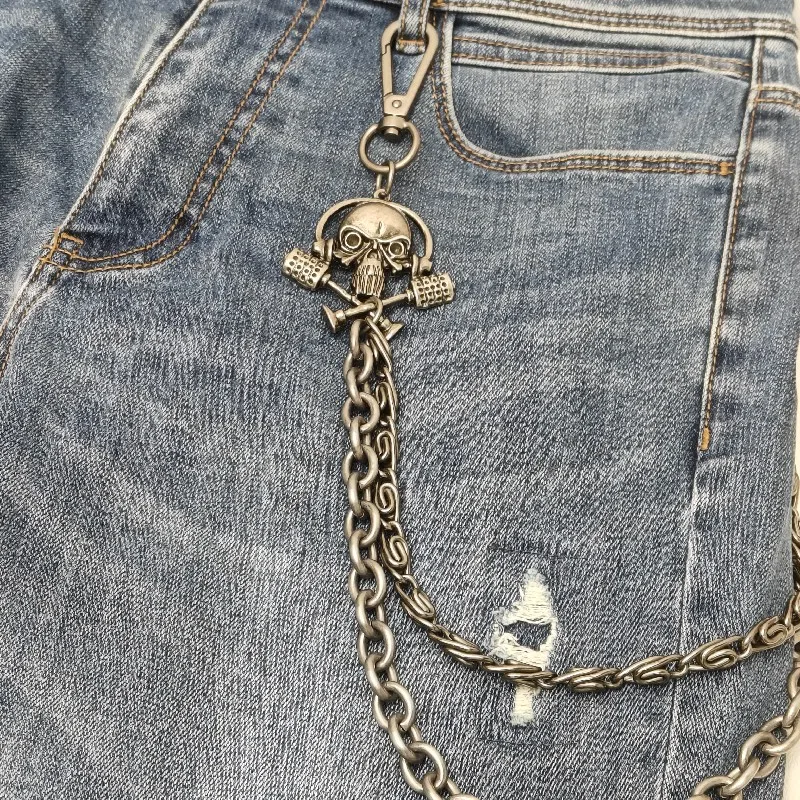 thumbnail image 2 of Zehope Butterfly Layered Pants Chain Silver Punk Jean Chains Goth Wallet Accessories 2 of 9