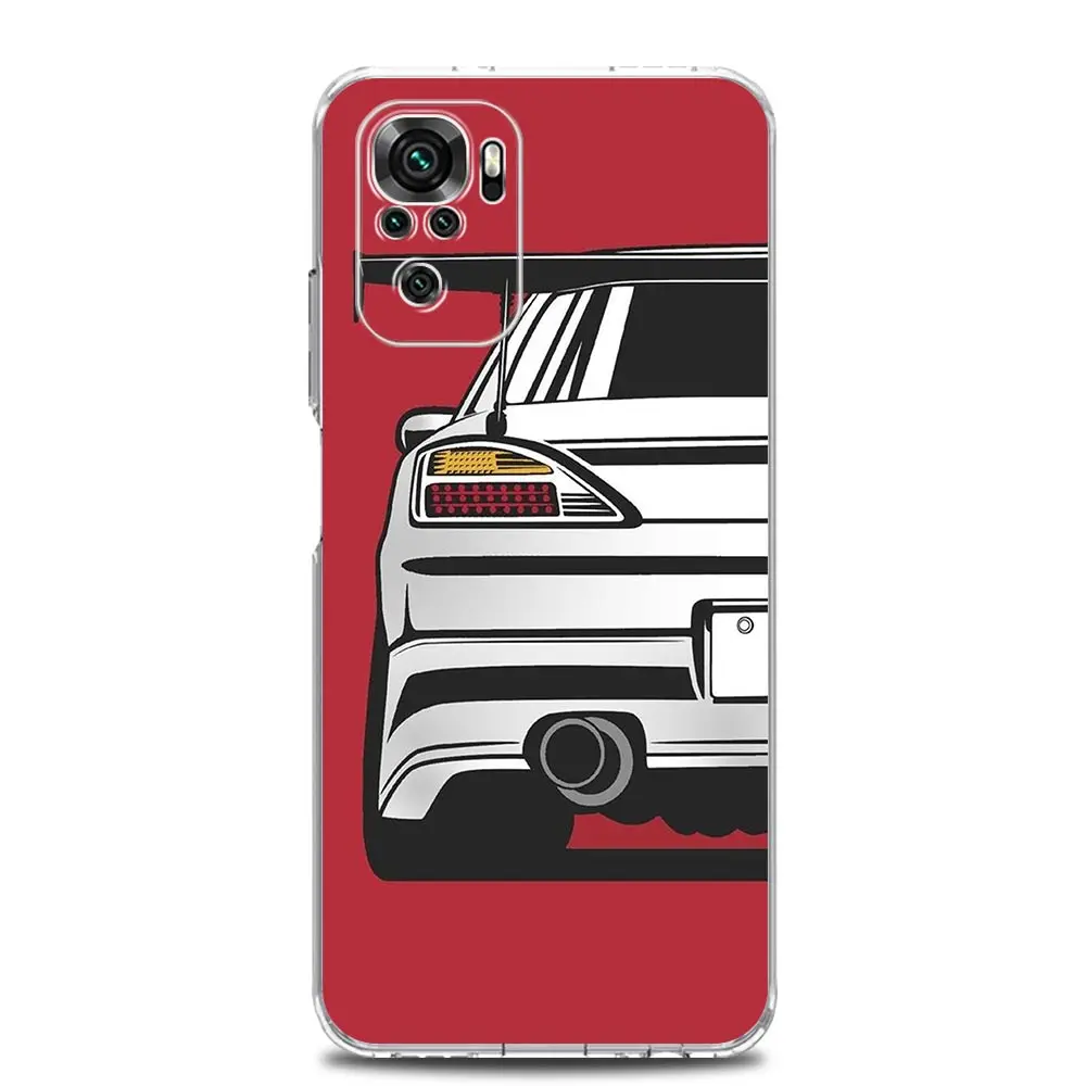 JDM Sports Car Design Clear Phone Case - Sleek Protective Cover