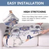 Elastic Seat Cushion Cover Chair Cover Stretch Sofa Cover for Living Room Washable Removable Slipcover Sofa Protector 1PC 5