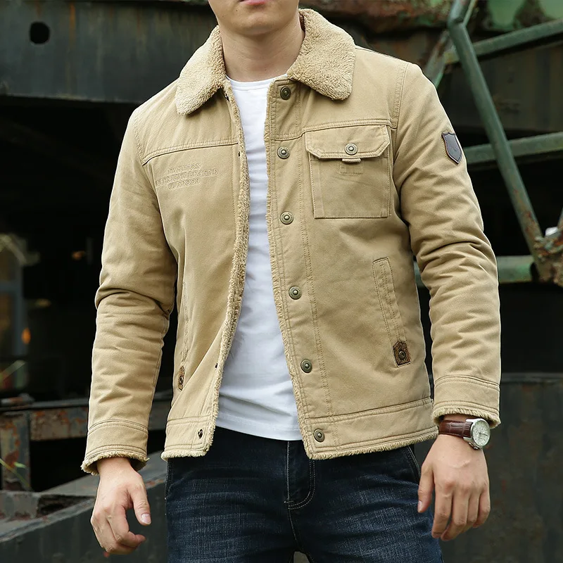 Men Bomber Jacket New Men's Winter Coat 