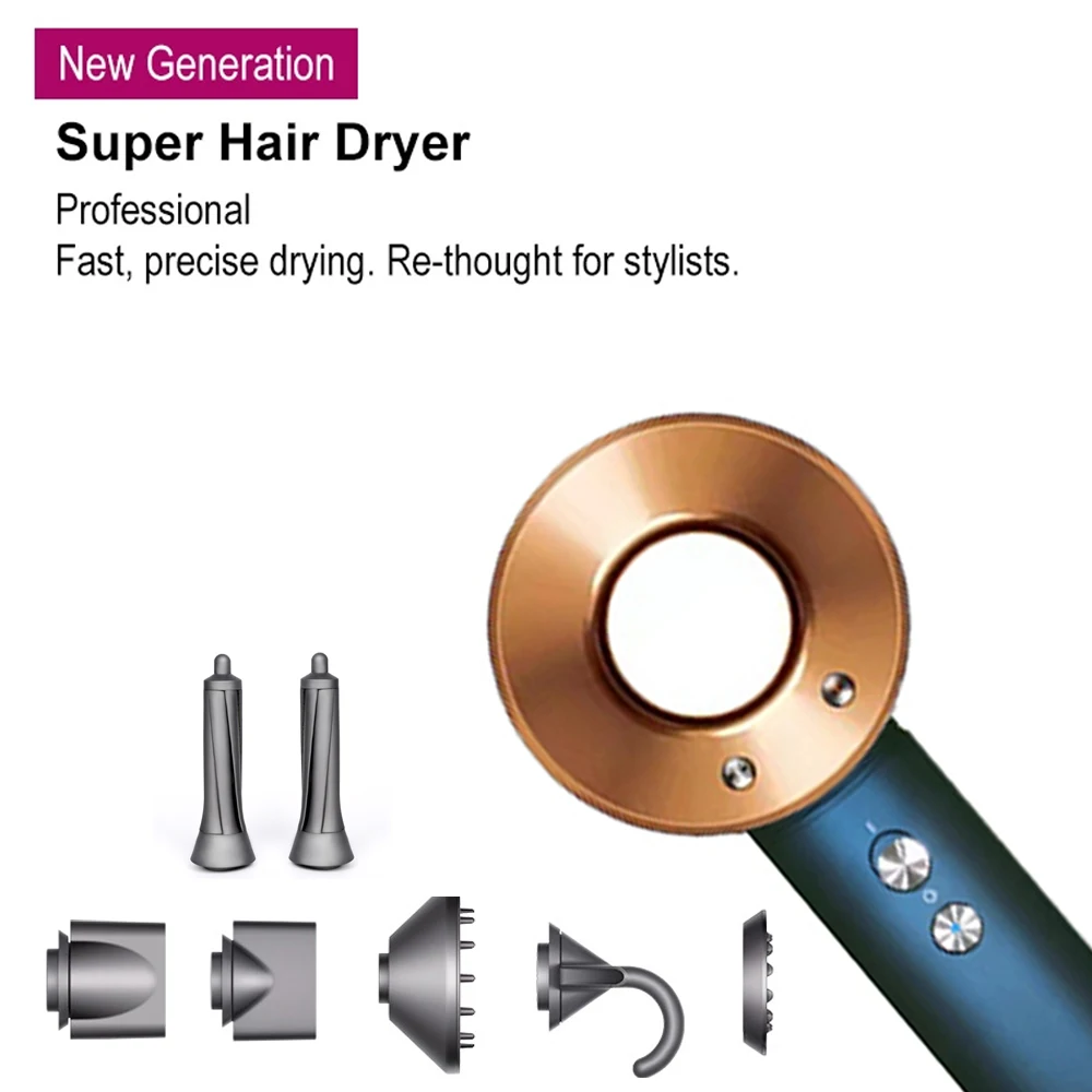 Super Hair Dryer With Flyaway Attachment Negative Ionic Premium HD08 Hair  Dryers Multifunction Salon Style Tool Salon Products - AliExpress