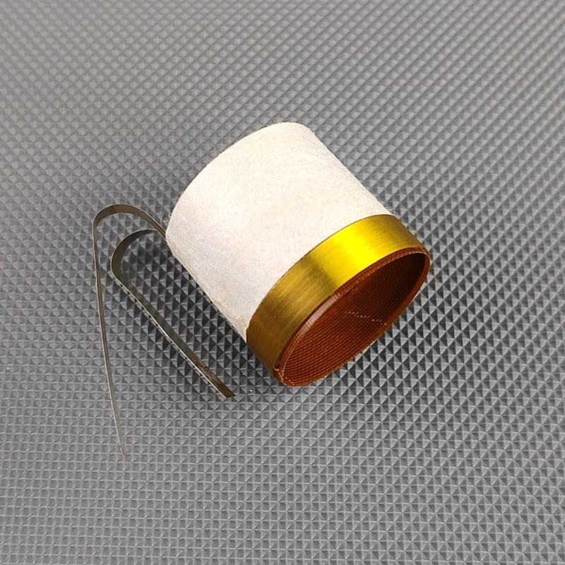 2pcs 25.5mm 스피커 우퍼 보이스 코일 순수 알루미늄 플랫 와이어베이스 수리 부품 외부 1 레이어 유리 섬유 전 2ohm