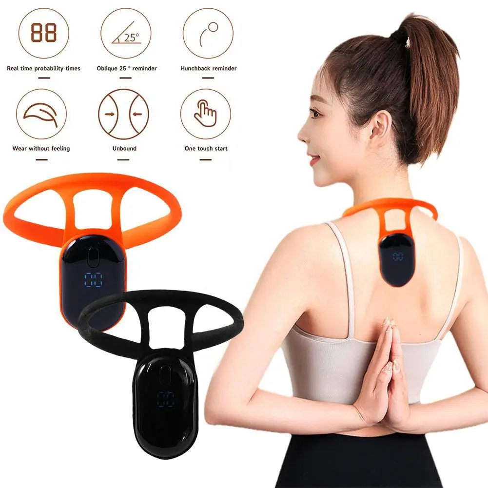 Back Support Ultrasonic Lymphatic Soothing Body Sitting Posture Corrector Neck Instrument Neck Massager Health Care Wholesale