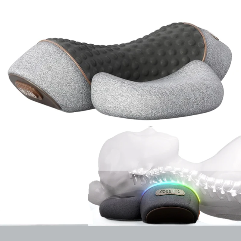KITCADA 3-in-1 Neck Massager Pillow With Heating & Cervical Traction, Ergonomic