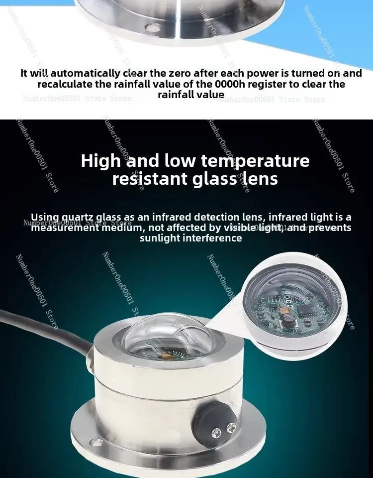 XM9505 Stainless steel optical rain gauge RS485 meteorological monitoring statio