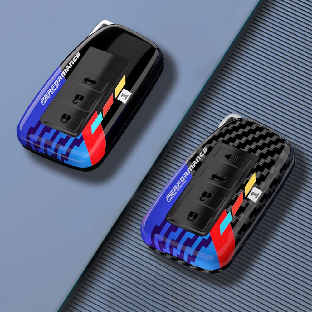 Premium ABS Carbon Car Key Case Cover