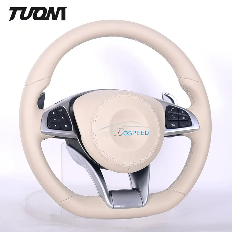 Aggiorna Il Volante A Led In Fibra Di Carbonio In Pelle Per Mercedes Benz W205 Amg W212 W213 Cla C300 W215 W203 Classe S Sl R230 Gl350