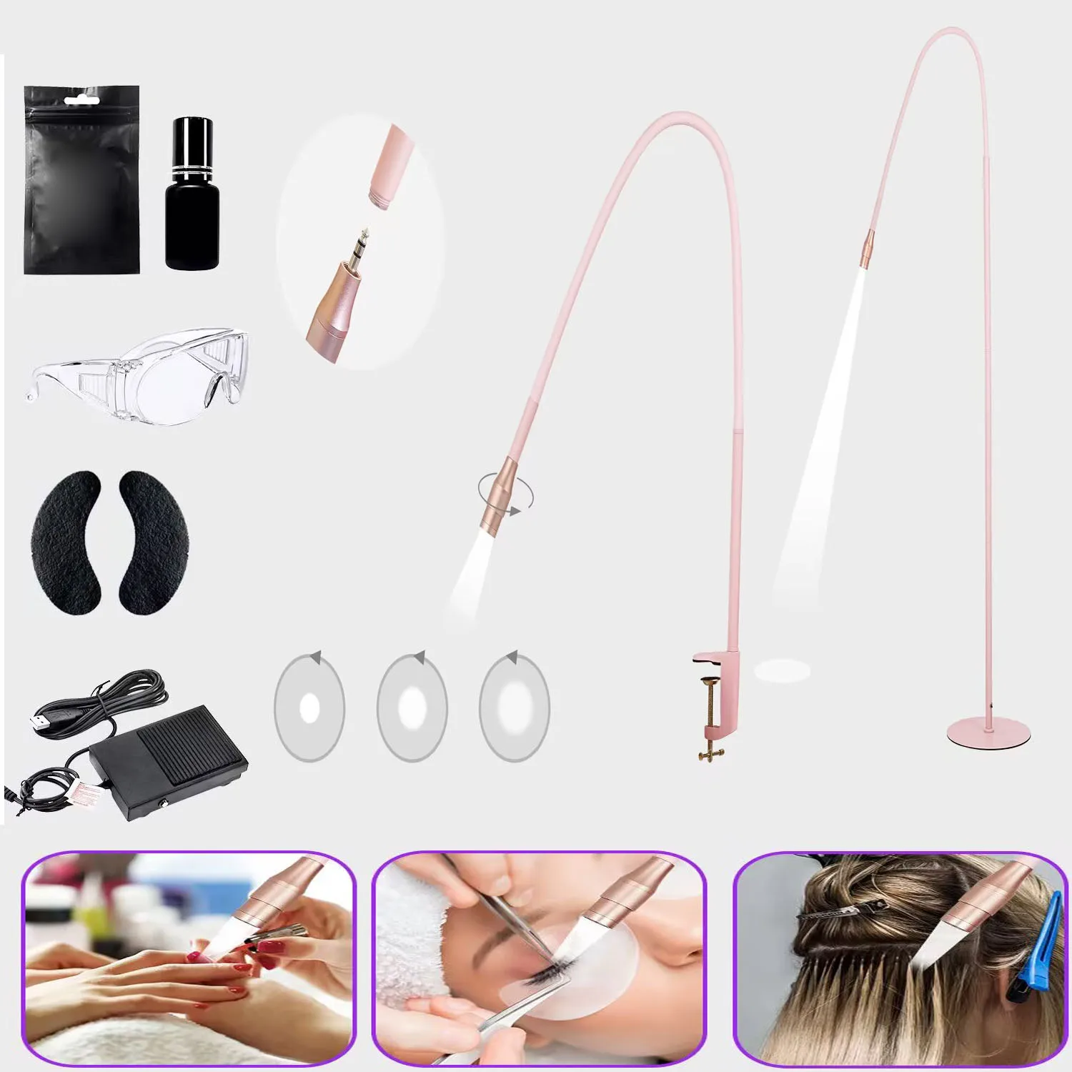 New USB 10W UV Ultraviolet white light Spotlight Adjustment Nail Polish Curing Grafting Eyelashes Glue Curing Lamp Beauty Tool uv curing lamp nail drying lamp