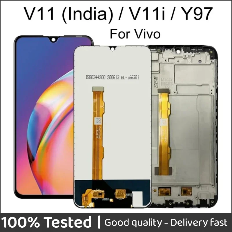 

6.3" LCD For VIVO Y97 LCD Display V11 VIVO V11i 1806 India Touch Screen LCD Display With Frame Assembly replacement