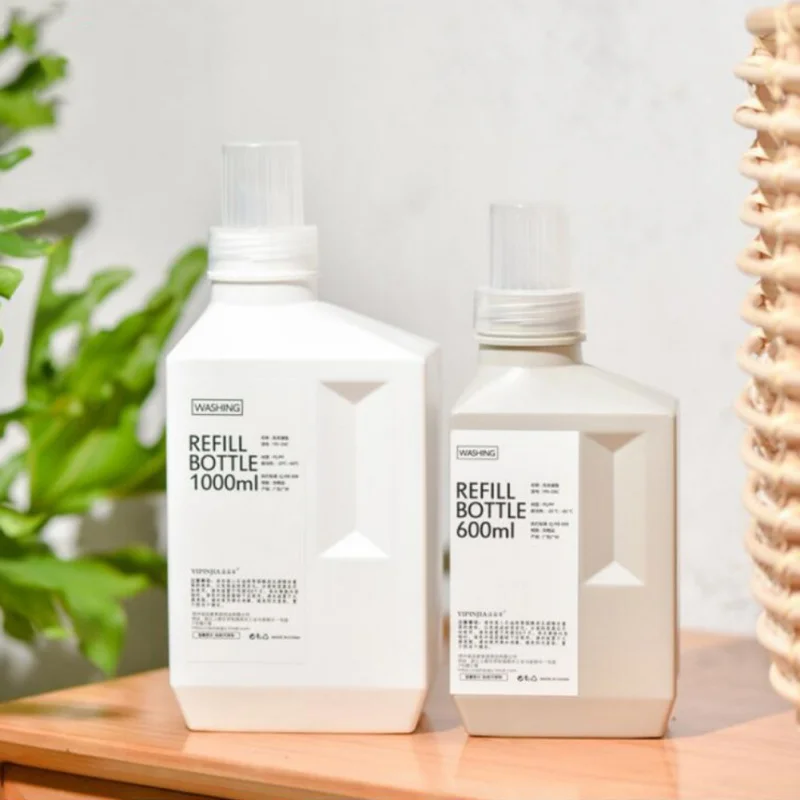 Large Refillable Empty Shampoo and Detergent Bottle