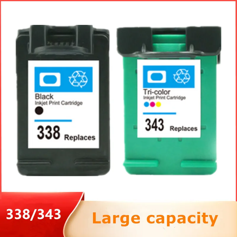 

Замена восстановленного картриджа 338XL 343XL для HP 338 343, HP 338, Deskjet 5740, 6520, 6540, 6840, Photosmart 8150