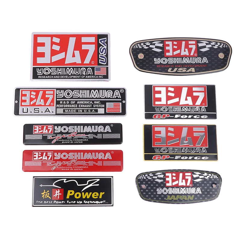 Motorcycle Stickers Yoshimura Exhaust Decal Slip On Silencer Muffler r11 r77 Universal For Honda Yamaha Kawasaki
