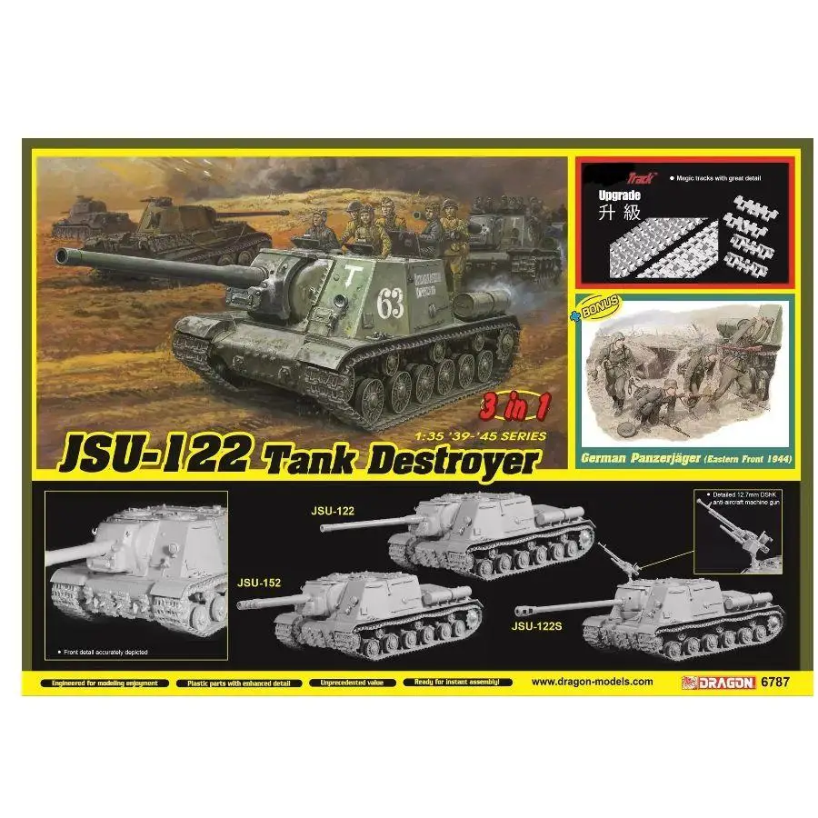 模型製作用品 1/35 JSU-122S/152 TANK DERSTROYER Dragon 1/35 JSU-122 Tank Destroyer