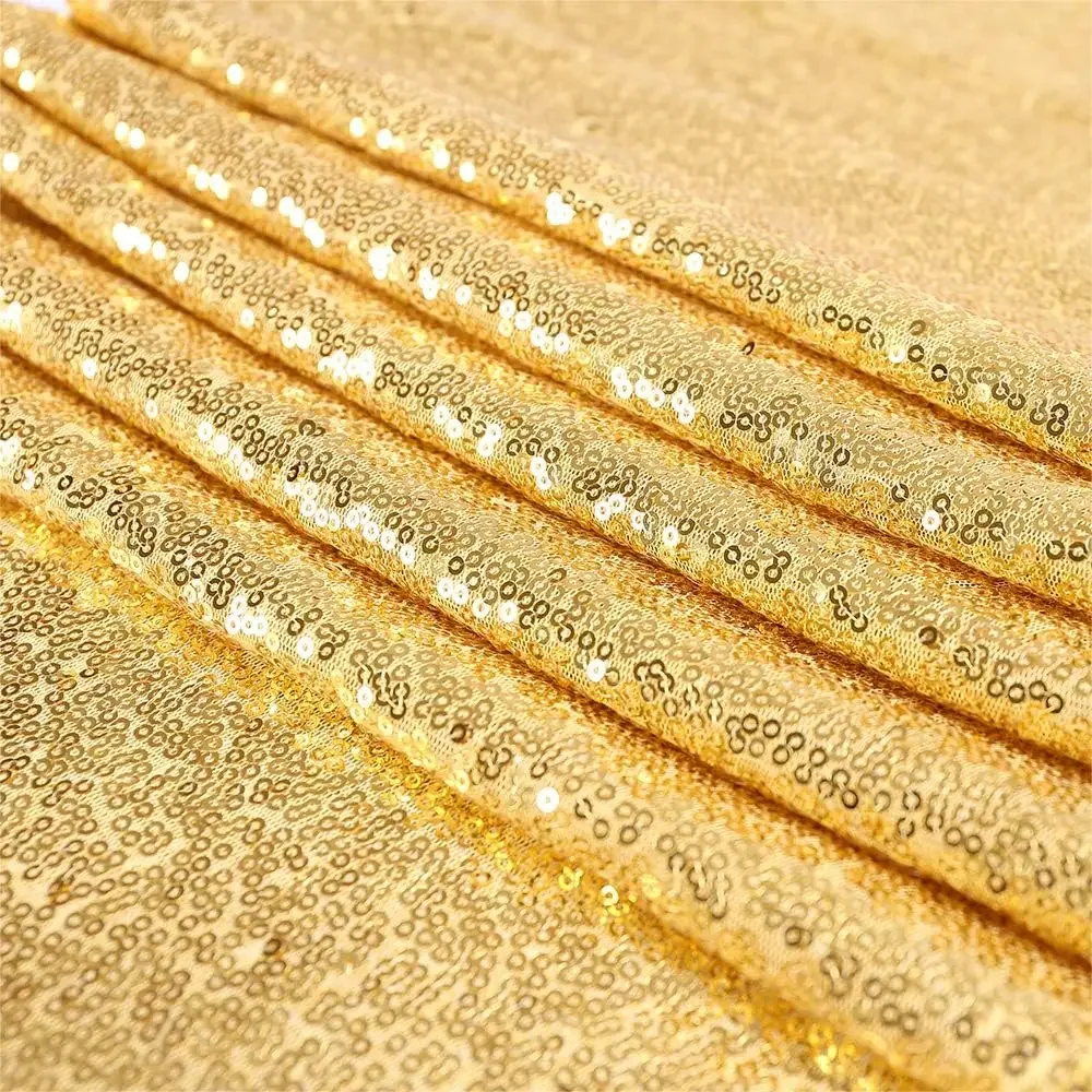 Table Runner Glitter Gold Sequin Wedding Table Runner for Wedding, Bridal Baby Shower, Event Party Cake Table Decorations 6