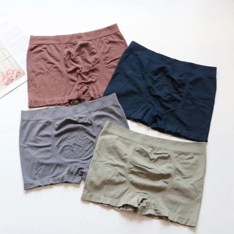 DILEMO New Men's Underwears Men Panties Boxers Breathable Male Boxer Solid Underpants Comfortable Mens Underwear Boxers