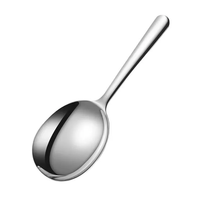 Stainless Steel Ladles For Serving Soup Rice Serving Spoon Drain Hole Heat Insulated Handle Kitchen Utensils For Daily Use Hot