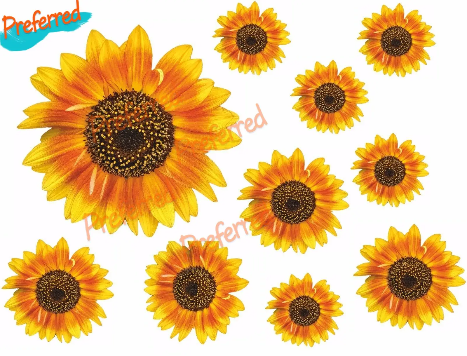 Sunflower Stickers Decals Motivational Daisy Stickers - Temu