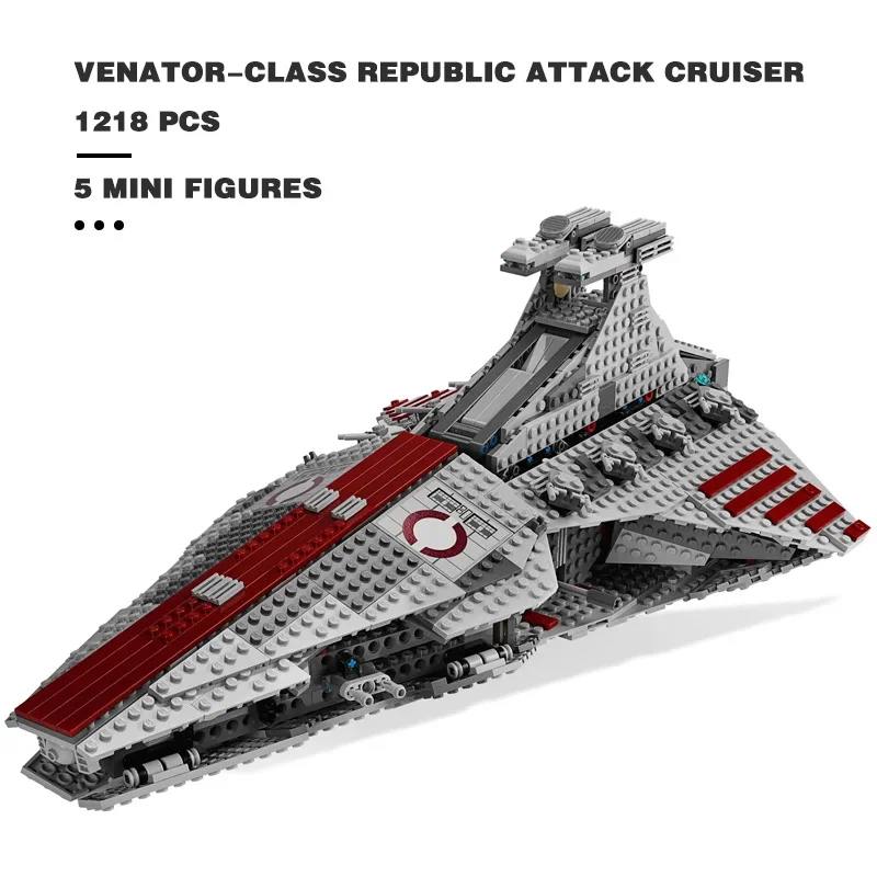 

In Stock Compatible 8039 Star Venator Set Republic Toy Attack Cruiser Model Building Block Bricks Birthday Christmas Gifts