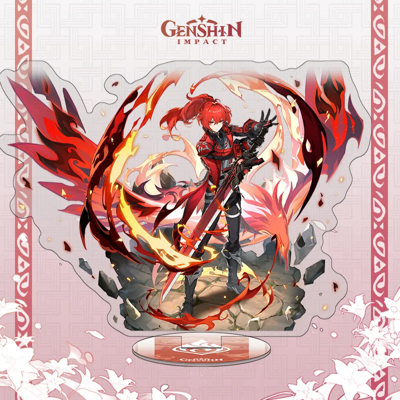 Genshin ударная акриловая подставка для фигурок, аксессуар для косплея, домашний декор для стола