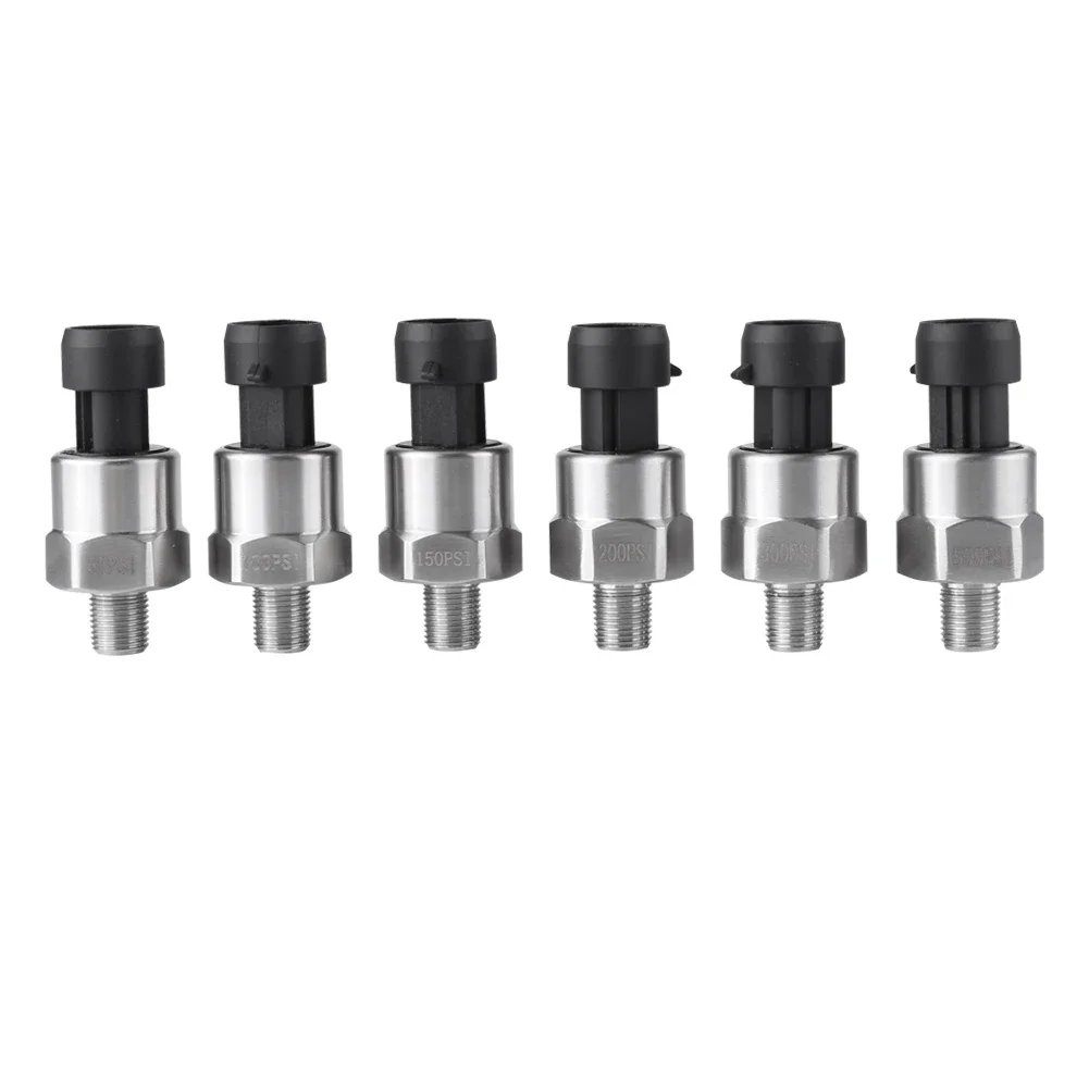 1/8NPT Thread Stainless Steel Pressure Transducer Sensor for Oil Fuel Air Water Pressure Sensor Pressure Transducer