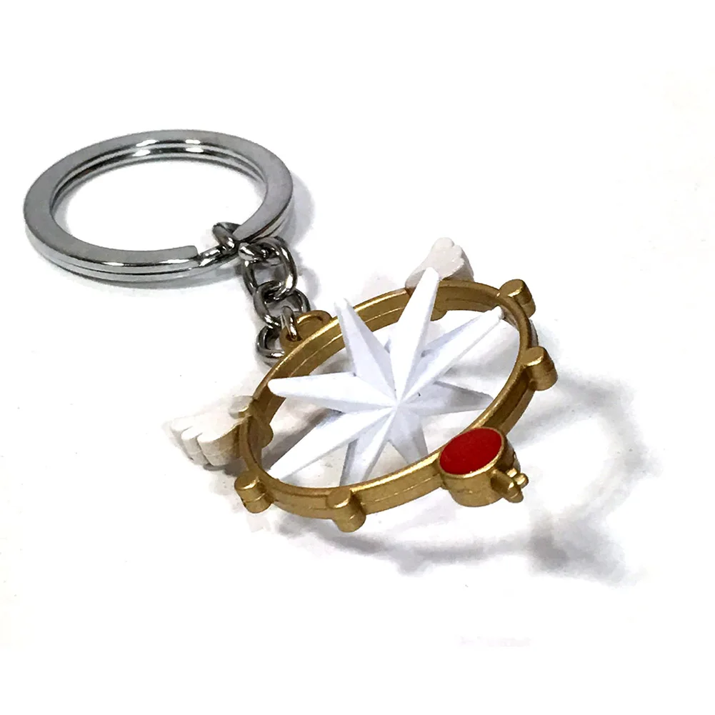 Brdwn Card Captor Sakura KLARER KARTE Kinomoto Sakura 5 cm/2'' Stern drehbares Modell Halskette Anhänger – Detail 5