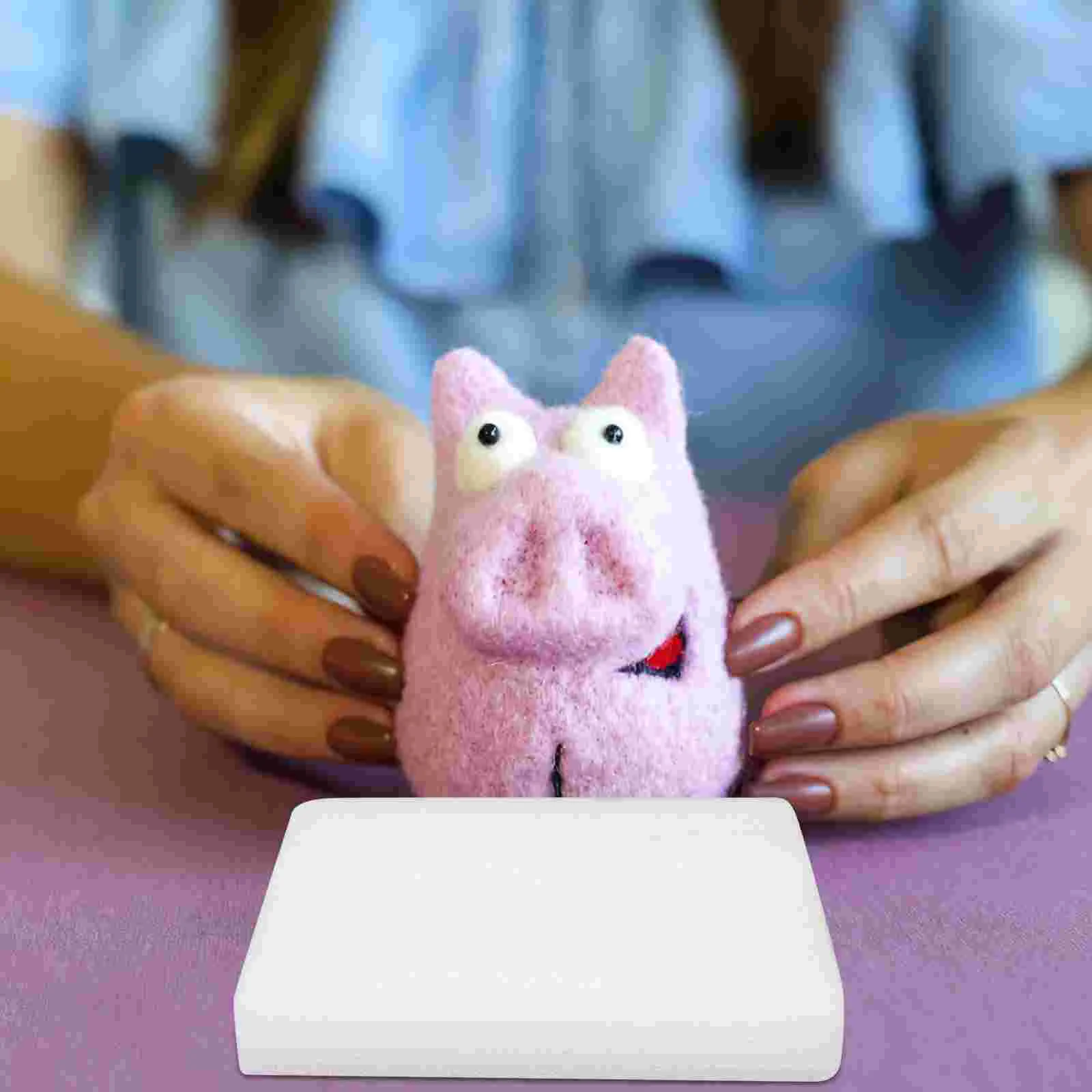 6 Pcs Wool Felting Needle Foam Mats Felt Work Pad Crafts Work Mats Felt Diy Package Square Thickened Mat Lightweight Reusable