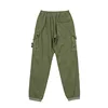 Men's Multi Pockets Cargo Pants Aautumn Winter Thicken Loose Jogger Trousers Washed Casual Pants Male 2
