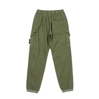 Men's Multi Pockets Cargo Pants Aautumn Winter Thicken Loose Jogger Trousers Washed Casual Pants Male 2