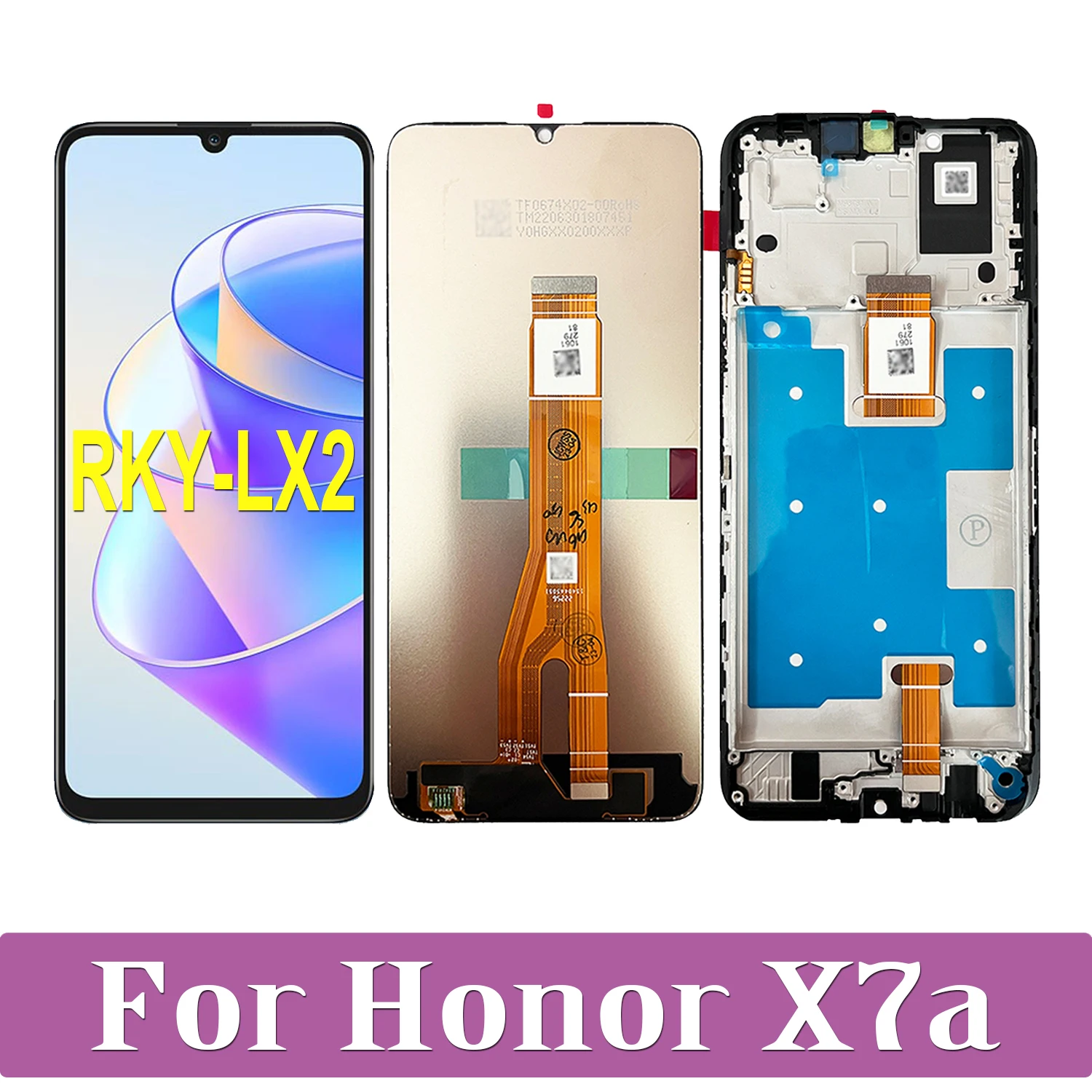 

6,75 ''оригинальный для Huawei Honor X7a RKY-LX2 ЖК-дисплей сенсорный экран дигитайзер в сборе