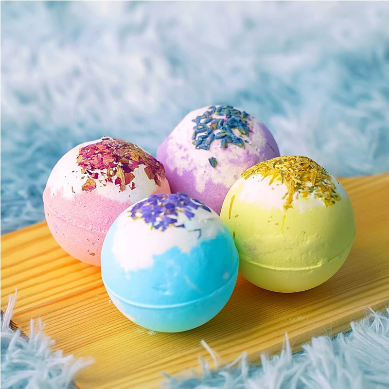 

Bath Bombs Essential Oil Bubble Bath Salt Balls Bathing Spa Fizzies Moisturize Dry Skin Relaxing Stress Relief Shower Bathbombs