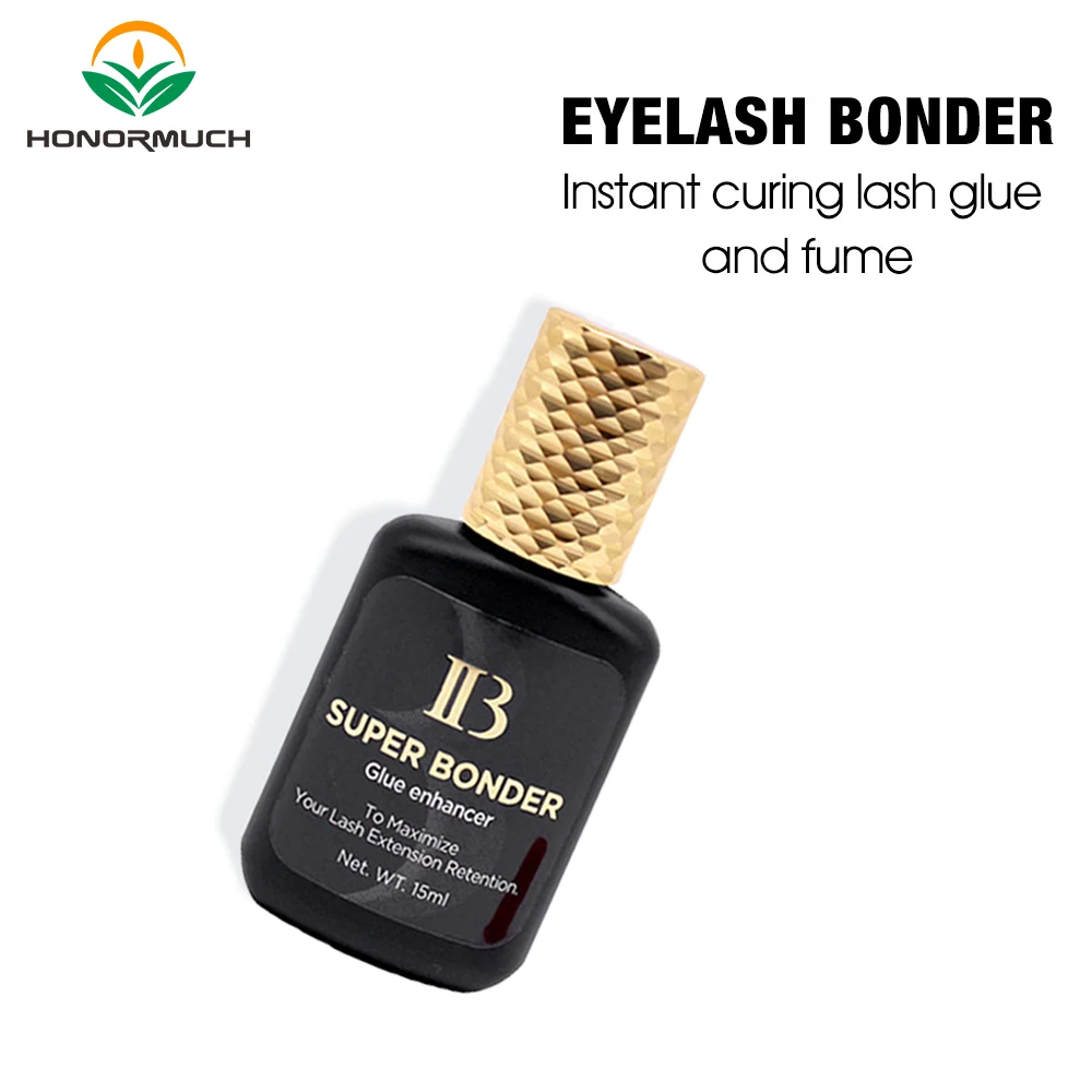 

IB 15ml/Bottle Super Bonder For Lash Extension Grafting Eyelash Glue Adhesive Hardener Waterproof Quick Drying Long Last