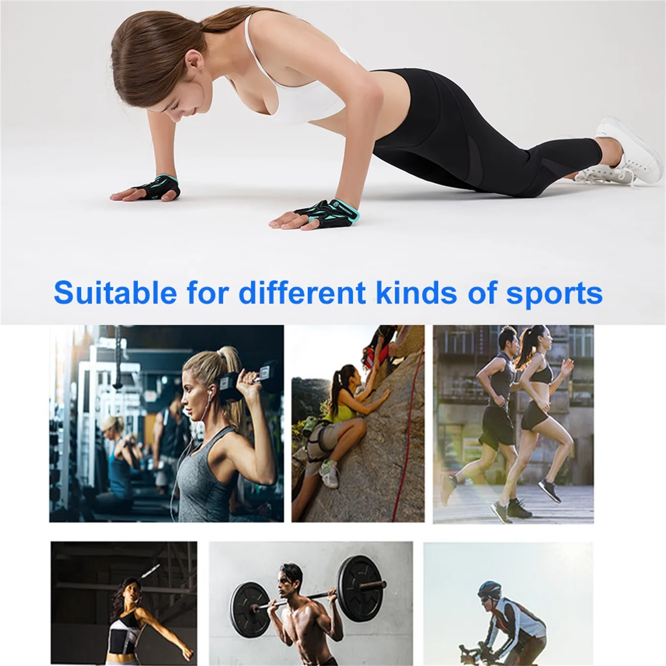 Breathable Anti-Slip Gym Gloves 6