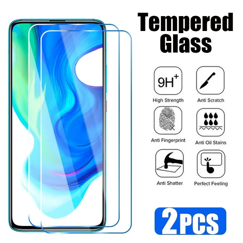 

2PCS Protective Glass for Poco X5 F2 Pro F4 X4 GT F3 M5S X5 M5 X3 NFC Screen Protector for Poco M3 M4 Pro 5G Tempered Glass