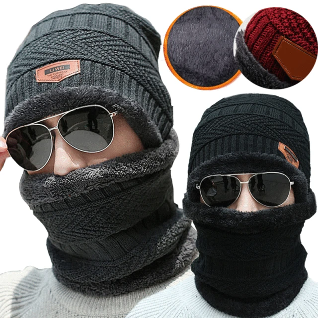 New Unisex Winter Knit Hats Men Women Beanie Hat Cap Warm with