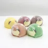 Capsule toy. Gacha Mini Flocking Frog Soft Cute Figurines Kawaii Dolls Squeeze Anti Stress Relief Squishy Kids Birthday Gifts