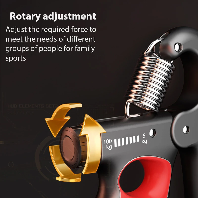 5-100 Kg Grip Strength Trainer Wrist Expander Adjustable Resistance Fitness Gym Training Hand Gripper for Muscle Building hand strengthener,forearm exerciser