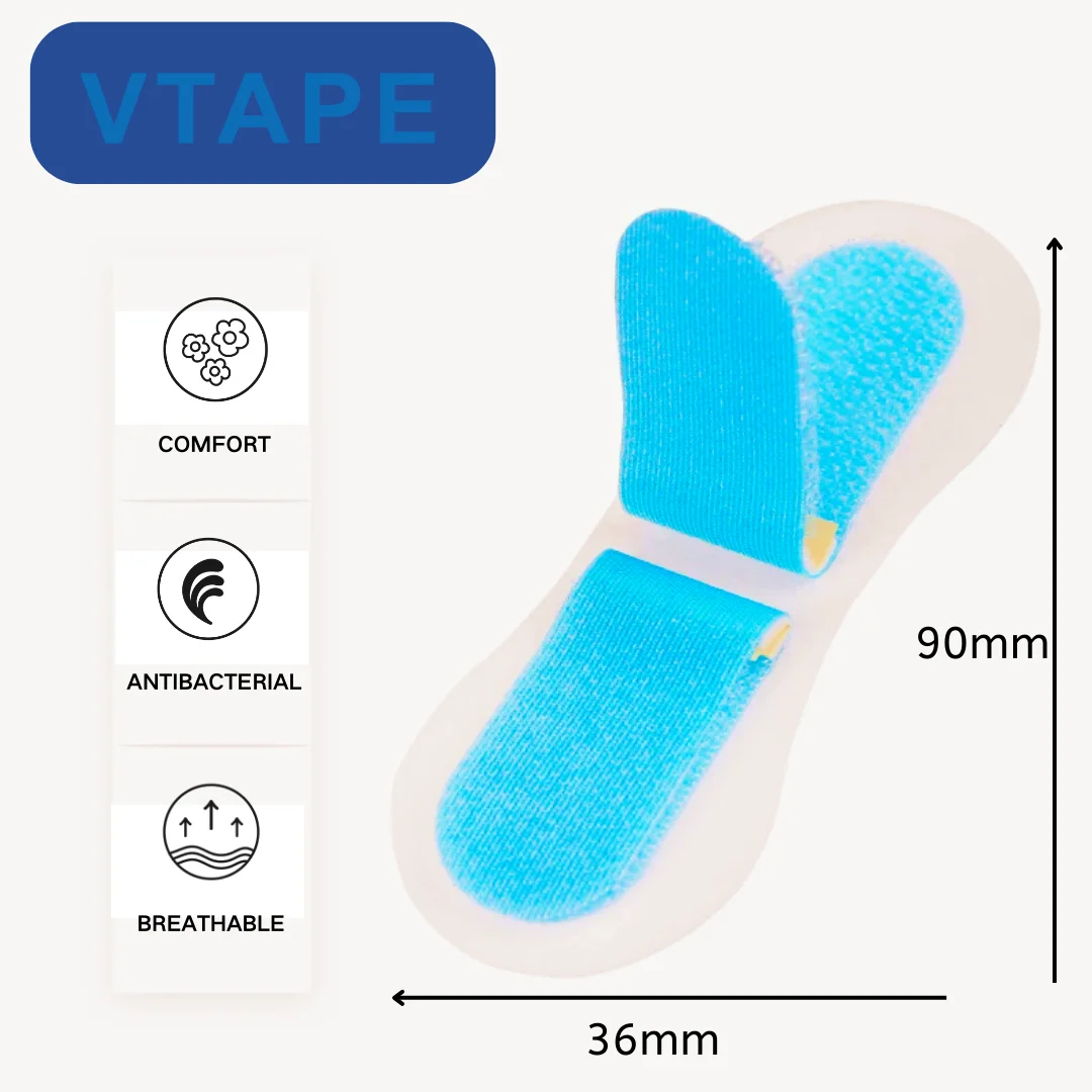 30 Pack Catheter Holder Stickers Urine Bag Tube Fixed Tape Sterile Catheter Tube Stabilization Device Fixation Stickers catheter holder stickers
