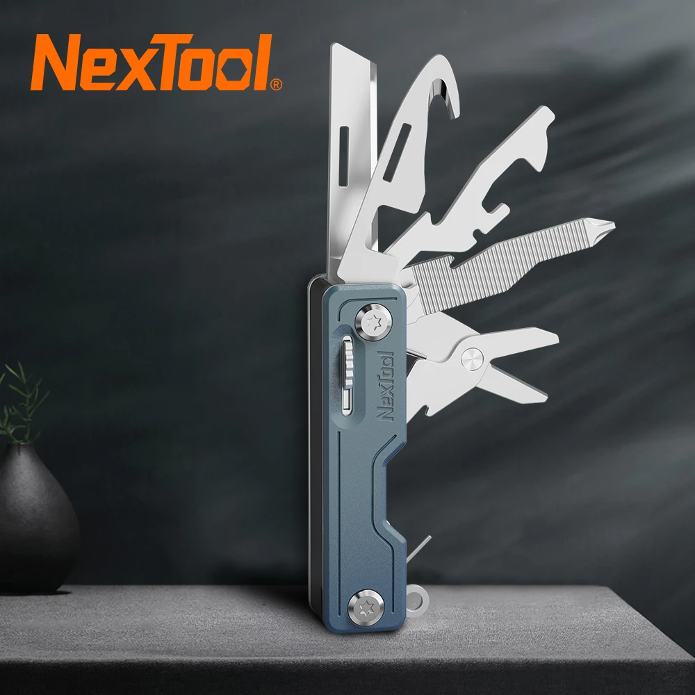 NexTool New10 IN 1 Mini Folding Pocket Knife Hand Tools Survival Edc